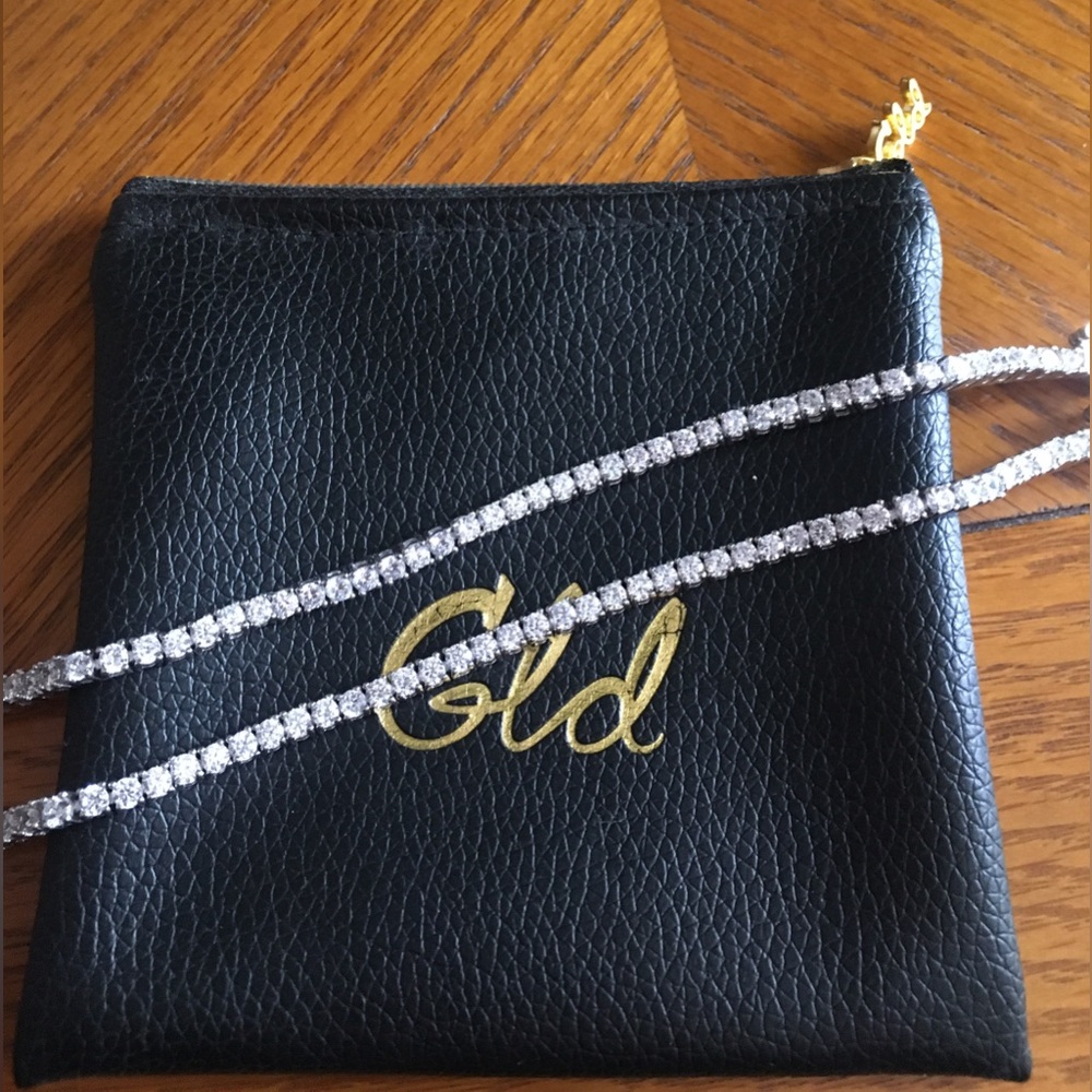 GLD 2 Piece Round Cut Tennis Bracelets.